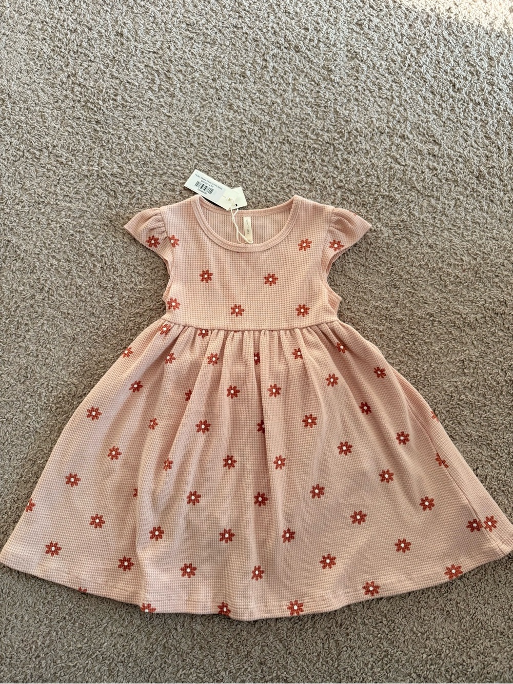 NWT Quincy Mae 4-5Y Girls' Pink Floral A-Line Dress